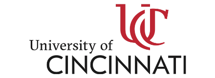 Logo of the University of Cincinnati.